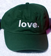 love period baseball cap green