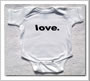 baby onesie white with black