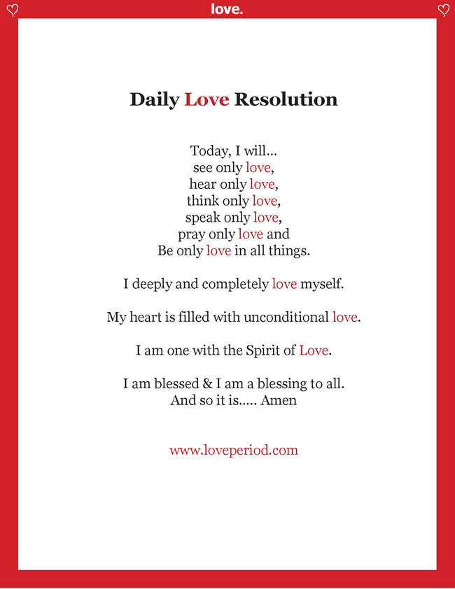 Love Period - Daily Love Resolution